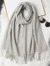 [Light Gray] SilkSilky-AU Wool Scarf 005