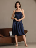 SilkSilky-AU 19Momme Silk Sleeveless Dress DarkBlue 006