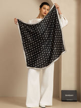 [Black] SilkSilky-AU Scarf 004