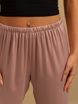 [Peach Skin] SilkSilky-AU 19Momme Machine-Washable Silk Women's Sleep Shorts 004