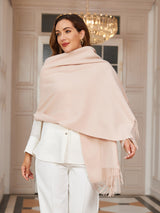 [Beige] SilkSilky-AU Wool Scarf 002