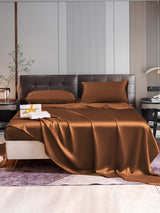 [Coffee] SilkSilky-AU 22Momme Pure Silk Bedding Set 001,