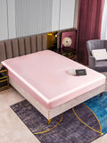 SilkSilky AU 22Momme Pure Silk Sheet Pink 002