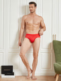 SilkSilky-AU Silk Knitted Mens Underwear Red 004