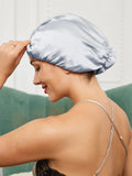 SilkSilky AU Pure Silk Sleep Cap Silver 001