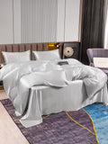 SilkSilky AU 22Momme Pure Silk Bedding Set Silver 004