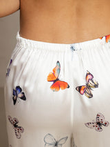 [White Butterfly] SilkSilky-AU 19Momme Silk Womens Pants 005