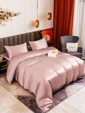 SilkSilky AU 19Momme Pure Silk Bedding Set PaleMauve 004