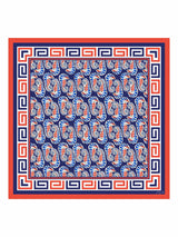 [Navy Seahorse] SilkSilky-AU Scarf 001