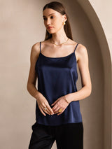[Dark Blue] SilkSilky-AU Spaghetti Strap Camisole 001