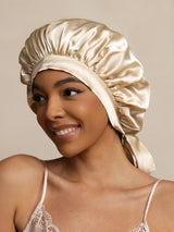 [Beige] SilkSilky-AU Sleep Cap 002