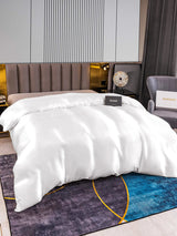 [White] SilkSilky-AU 22Momme Duvet Covers 003