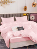 SilkSilky AU 19Momme Pure Silk Bedding Set Pink 003