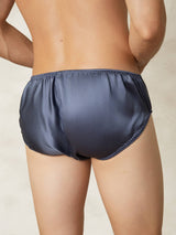[GrayishBlue] SilkSilky-AU Pure Silk Mens Underwear 002