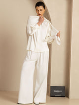 [White] SilkSilky-AU Scarf 005