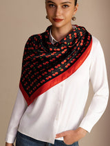 [Black Cherry] SilkSilky-AU Scarf 006
