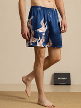 [Dark Blue] SilkSilky-AU 19Momme Mens Sleep Bottoms 001