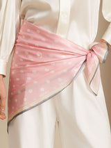 [Pink] SilkSilky-AU Scarf 003