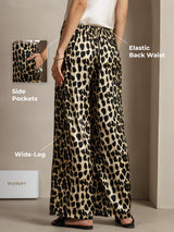 [Leopard] SilkSilky-AU 19Momme Silk Womens Pants 001,