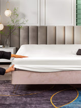 [White] SilkSilky-AU 25Momme Sheet 005