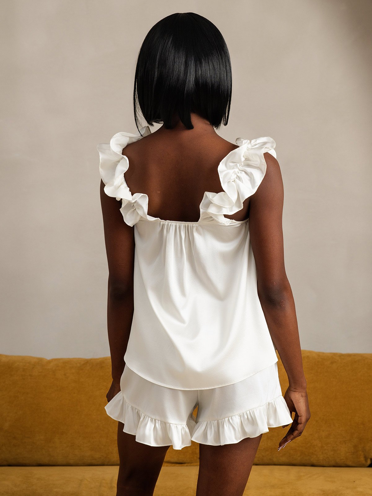 SilkSilky-AU 19Momme Silk Camisole Set White 002