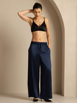 [DarkBlue] SilkSilky-AU 19Momme Silk Womens Pants 007