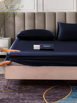 [Dark Blue] SilkSilky-AU 25Momme Bedding Set 006