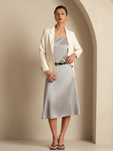 [Griffin Gray] SilkSilky-AU 19Momme Stretch Silk Charmeuse Skirt 007