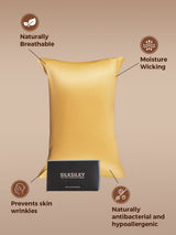 [Champagne] SilkSilky-AU 22Momme Pure Silk Pillowcase 002