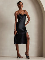 [Black] SilkSilky-AU Sleeveless Dress 004