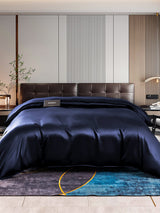 [Dark Blue] SilkSilky-AU 22Momme Duvet Covers 001