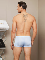 [Light Blue] SilkSilky-AU 100% Silk Jersey Men's Underwear 002