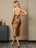 SilkSilky-AU-19Momme-Pure-Silk-Sleeveless-V-Neck-Dress-Brown-003