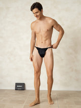 [Black] SilkSilky-AU Pure Silk Men's Underwear 004
