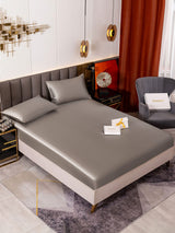 [Gray] SilkSilky-AU 19Momme Bedding Set 001
