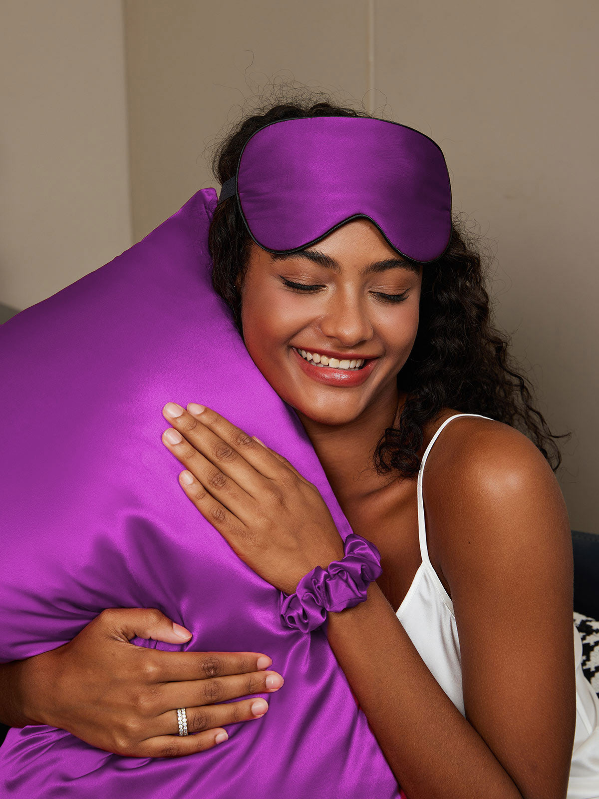 SilkSilky AU 19Momme Pure Silk Pillowcase Set Purple 003