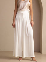 [White] SilkSilky-AU Women's Pants 008