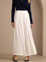 [White] SilkSilky-AU Womens Pants 003