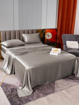 [Gray] SilkSilky-AU 22Momme Pure Silk Bedding Set 005,