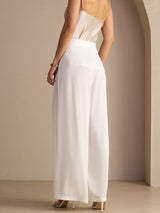 [White] SilkSilky-AU Women's Pants 002