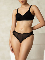 [Black] SilkSilky-AU Pure Silk Panty 006