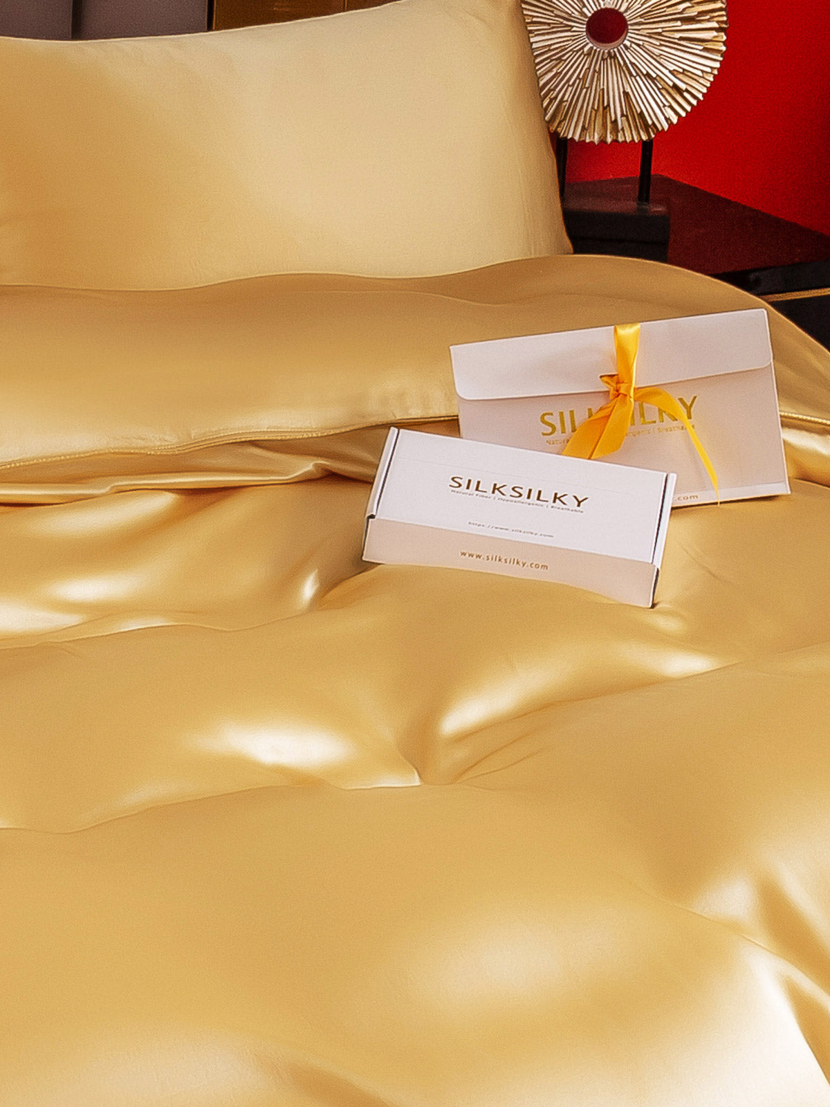 25Momme 3Pcs Silk Set Duvet Cover+2x Pillowcases