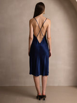 [Dark Blue] SilkSilky-AU Sleeveless Dress 002