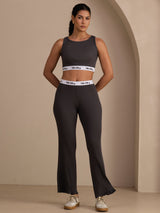 [Gray] SilkSilky-AU Sleeveless Crew Neck Women's Outfit Sets 004