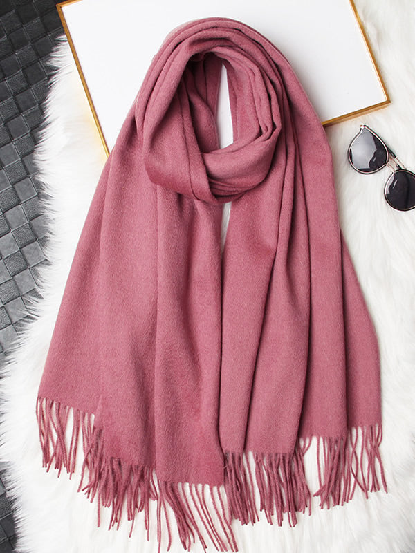 [Pale Mauve] SilkSilky-AU Wool Scarf 006