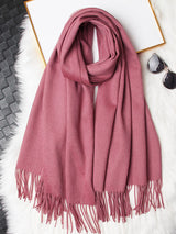[Pale Mauve] SilkSilky-AU Wool Scarf 006