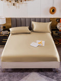 SilkSilky AU 19Momme Pure Silk Bedding Set Beige 002