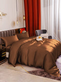 SilkSilky AU 19Momme Pure Silk Bedding Set Coffee 004