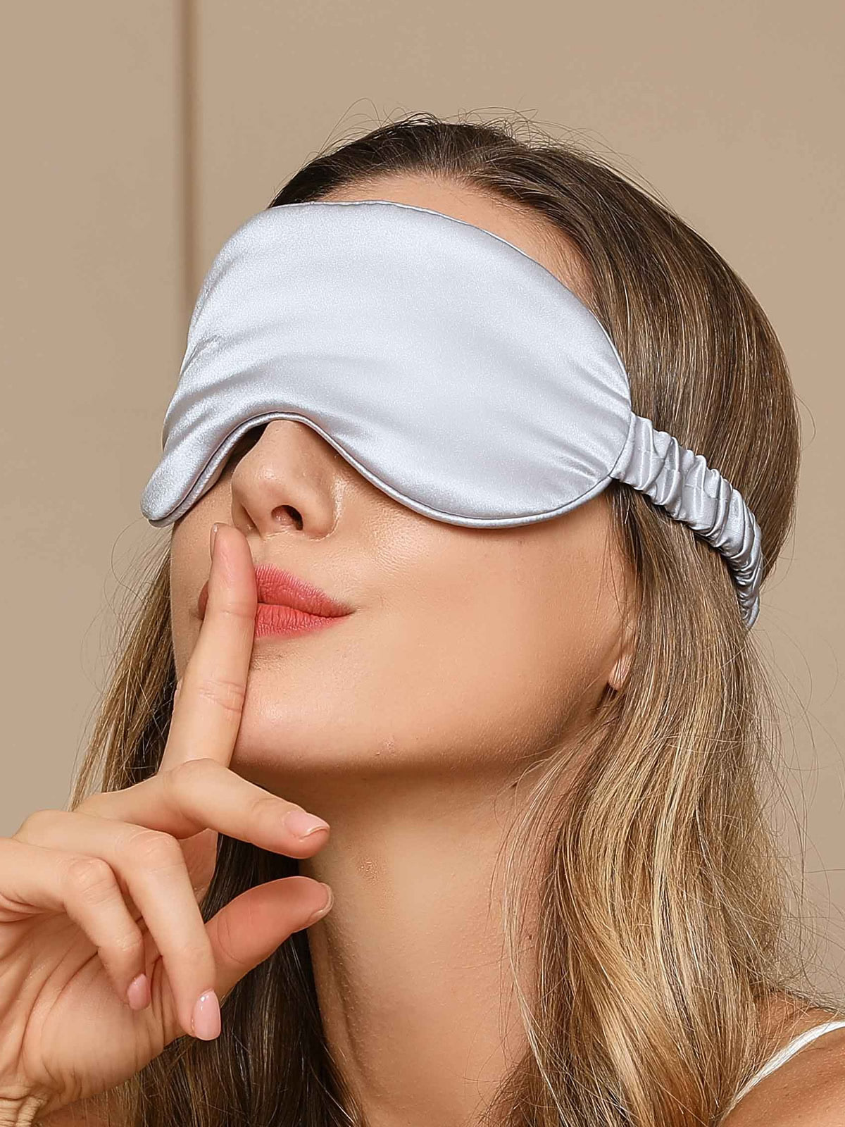 SilkSilky-AU 19Momme Pure Silk Eye Mask Silver 001