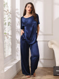 Pure Silk Women's Pyjamas Set 2Pcs
